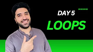 Day 5 Python Loops For While Loops Explained in Urdu Python Programming Course