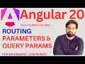 Angular 20 Router Parameters Query Params in Hindi Beginner Friendly
