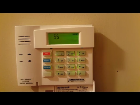 Download MP3 Honeywell Monitronics Moni 6150RF Alarm System clearing FC Code Programming Mode Reset Cell Radio