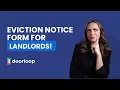 A Landlord s Guide to Creating an Eviction Notice Form