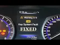 Infiniti q50 starting problem chassis control system Key system fault U0104