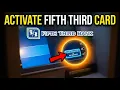 How to activate Fifth Third debit card using ATM - Step by Step