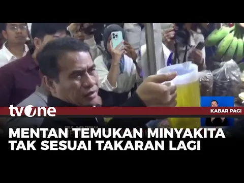 Mentan Sidak Pasar Gede, Temukan MinyaKita Tak Sesuai Takaran Lagi