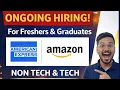 American Express Amazon Hiring Freshers 2026 Graduate Jobs Apply Now 2026