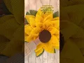 Make a No Fray Flower Wreath - Click on the sideways to watch the original here on YouTube