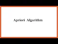 Apriori Algorithm A Simple Explanation with Example