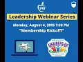 Leadership Development Webinar Membership Kickoff