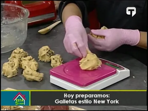 Hoy preparamos galletas estilo New York