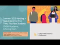 First-Time First-Year Advising and Registration Fall 2023 - CSU Long Beach