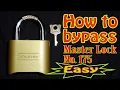Master Lock No 175 How to bypass the right way