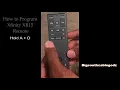 How to RE-program Xfinity Remote to cable RESET
