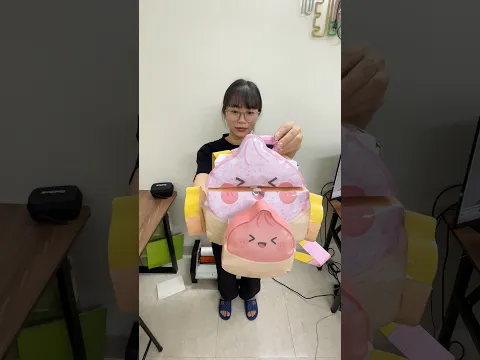 Tự làm Balo Squishy bánh bao siêu dễ thương #diy #squishy #sotayguden