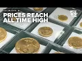 Gold prices soar to record high at nearly 3 800 per ounce