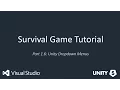 Unity 5 Survival Tutorial 1 6 Unity Dropdown Menus