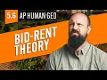 Bid Rent Theory Agricultural Practices AP Human Geo Review Unit 5 Topic 6