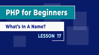 PHP for Beginners - Lesson 17