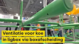 Ventilatie in de ligbox van de koe