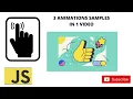 how to make touch screen animation in javascript