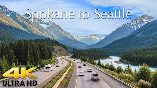 Spokane to Seattle - Full Road Trip Drive Across Washington and the Cascade Mountains