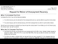 Form SSA 632-BK Walkthrough Request for Waiver of Overpayment Recovery
