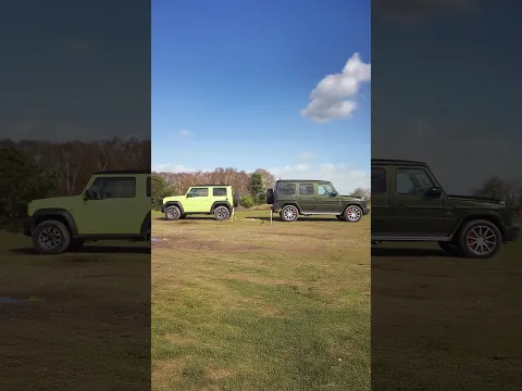 How many Jimnys does it take to pull a G Wagen?