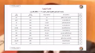 أسماء المرشحين رسميا لمجلس النواب فى جميع المحافظات عن القائمة الوطنية من اجل مصر 2025 