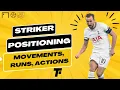 Striker Positioning - Movements Runs Actions to look for in 2023 Footy Tactics