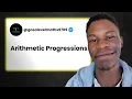CIE AS Level Math 9709 - Arithmetic Progressions