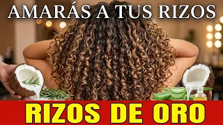 Recuperé MIS RIZOS y la DENSIDAD DE MI CABELLO😱con una receta popular!