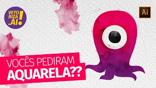 AQUARELA DIGITAL no Illustrator dá certo?