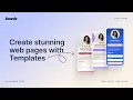 Create stunning web pages with templates