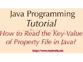 How to Read the Key-Value of Property File in Java