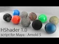 HShader 1 0 - Script for Maya