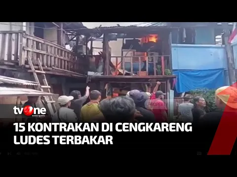 15 Rumah Kontrakan di Kawasan Padat Penduduk Hangus Terbakar