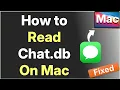 How to Read Chat db on Mac