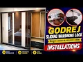 Sliding wardrobe Door Lock Godrej Sliding Door Lock Installations