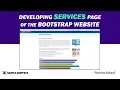 Developing Services Page Web Designing Service of the Bootstrap Website Tutorial - 16