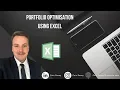 Portfolio Optimisation in Excel
