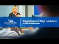 Schedule Automatic Recordings in UB Classrooms