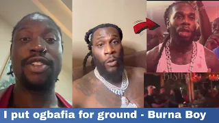 burna boy mock wizkid dj live as he react to news of wizkid dj burst his mouth u0026 vdm birthday
