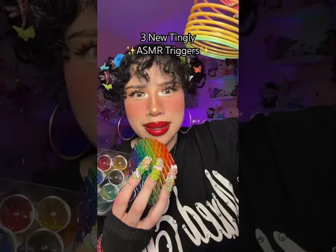 New ASMR triggers⚠️Major TINGLES🤭✨ #asmr #asmrtingles #shorts