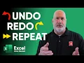 Excel Undo Redo and Repeat Action The Basics