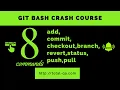 Git Tutorial Git Bash Commands add commit push pull revert status checkout branch checkout