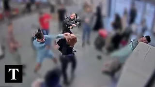 CCTV Shows High Level Of Violence Against Manchester Airport Police 