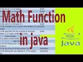 Math Functions in Java Core Java Eclipse