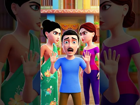 Pati Patni aur ek Hasina - Funny Husband Wife - Couple Arguments - Desi Animated Comedy 23