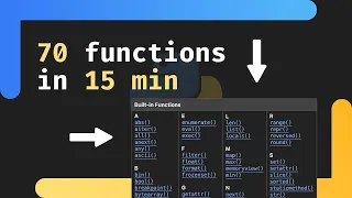 70 Built-in Python Functions explained in under 15 minutes