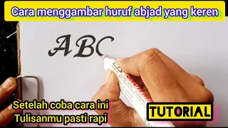 Download Cara menggambar huruf keren||huruf abjad A Sampai Z.#lettering MP3