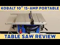 Woodworking Table Saw Review Kobalt Portable Table Saw Tool Review