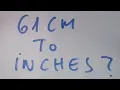 61 cm to inches
